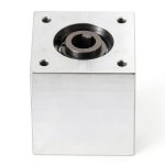 uxcell 90 Degree Right Angle Bevel Gearbox 1:1 Forward and Reverse Double Output Shaft 1 Module 20 Teeth Bevel Gear Aluminum Frame Simple Mechanical DIY Module 10mm Shaft(Bore with Keyway-0