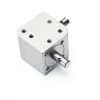 uxcell Tapered Bevel Gear Box 1:1 Double Output 8mm Shaft 20 Teeth-1