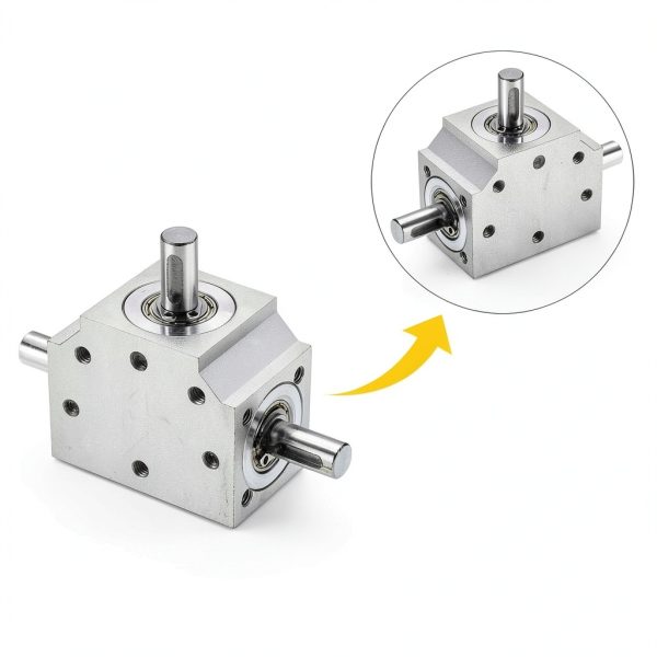 uxcell Tapered Bevel Gear Box 1:1 8mm Output Shaft Right Angle-4