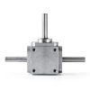 uxcell Gear Box 90 Degree Right Angle Bevel Gearbox 1:1 Forward Double Output Shaft 1 Module 20 Teeth Bevel Gear Aluminum Frame Simple Mechanical DIY Module 8mm Shaft,118x87x30mm(LxWxH)-2