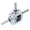 uxcell Gear Box 90 Degree Right Angle Bevel Gearbox 1:1 Reversing Double Output Shaft 1 Module 20 Teeth Bevel Gear Aluminum Frame Simple Mechanical DIY Module with 8mm Shaft-3