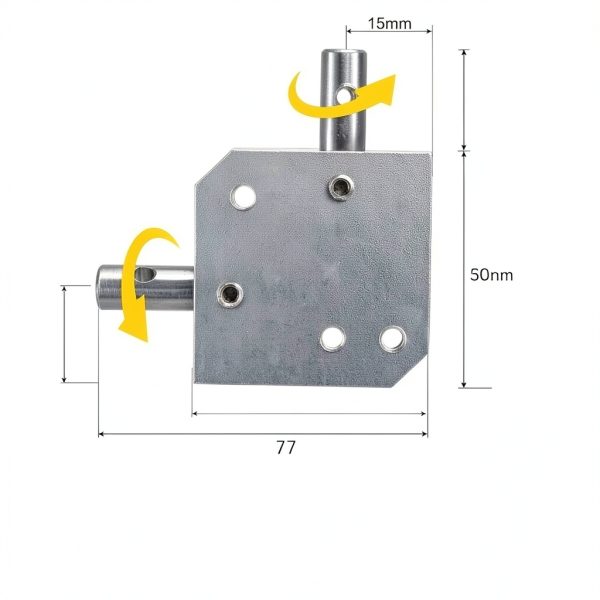 uxcell Tapered Bevel Gear Box 1:1 Double Output 8mm Shaft 20 Teeth-2